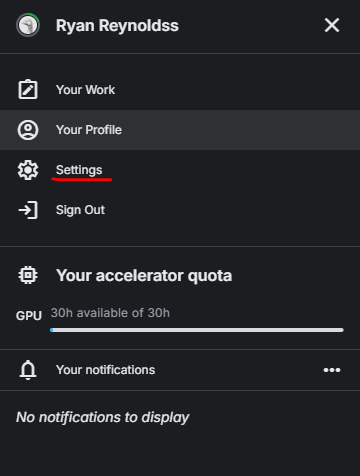 settings settings