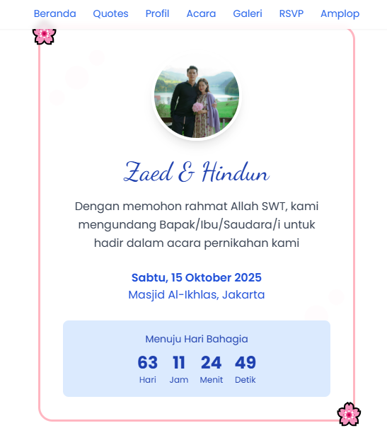 Template Undangan Pernikahan Simpel Elegan