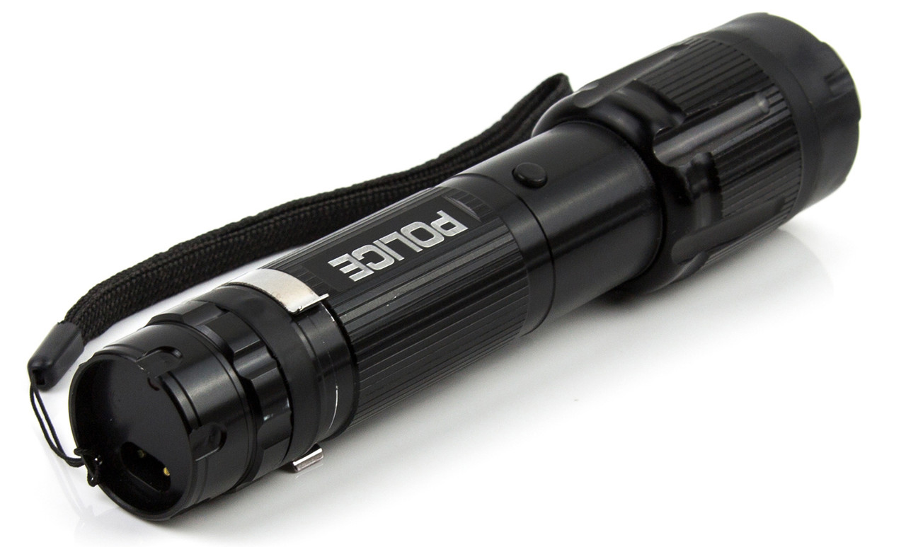 POLICE 1159 170 BV Stun Gun Flashlight Rechargeable Black 860001390537 eBay