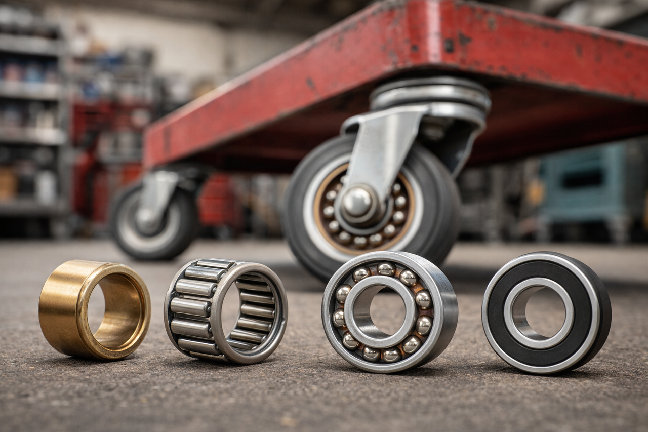 caster bearing types selection visualization