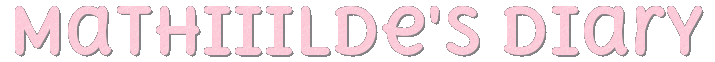 Mathiiilde's diary