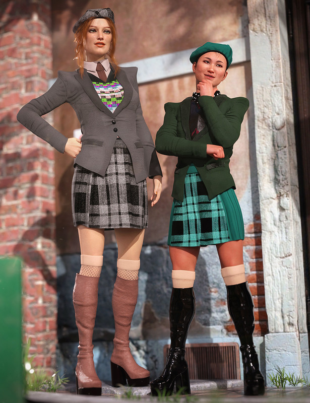 dForce Fashion Cadet Outfit Textures dForce Fashion Cadet Outfit Textures