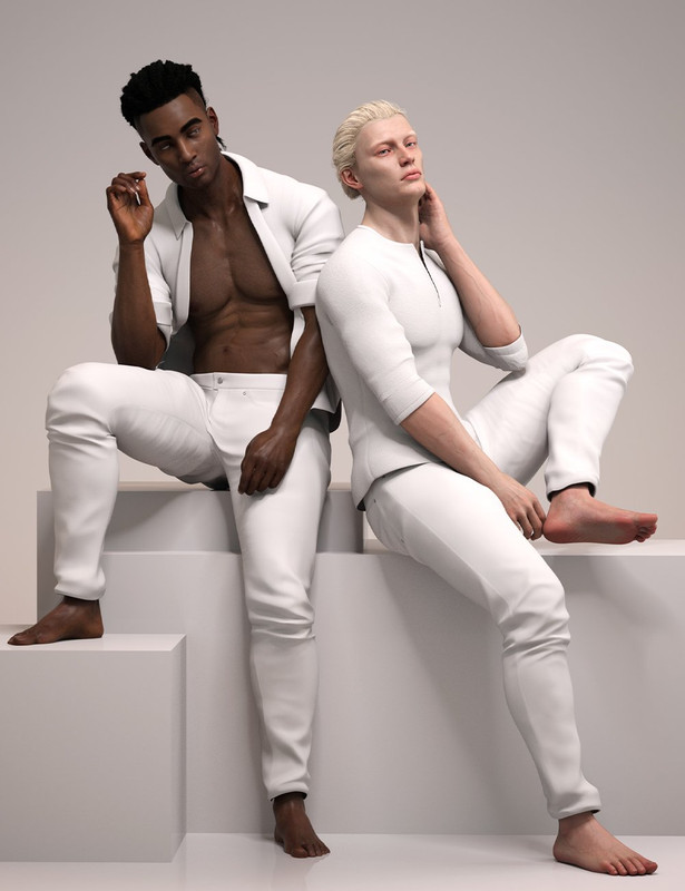 Lookbook for Two Poses and Expressions for Genesis 8.1 Male Lookbook for Two Poses and Expressions for Genesis 8.1 Male