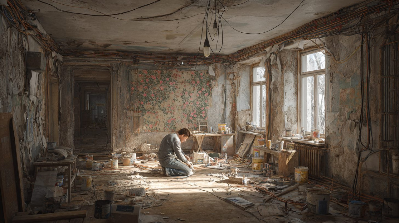 Типичная московская квартира во время ремонта