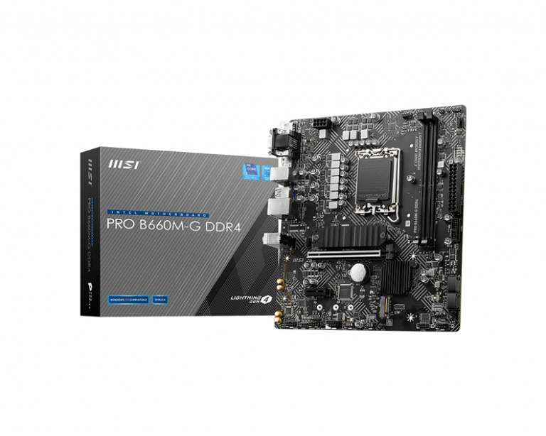 CyberPorcina: Tarjeta Madre MSI PRO B660m-g para 12va y 13va Intel DDR4 excelente