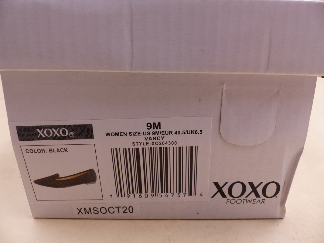 XOXO VANCY XO204300 WOMENS SIZE 9M BLACK LOAFER FLAT