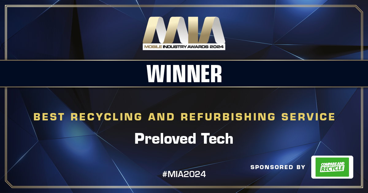 Preloved Tech Best Recycling and Refurbishing Service Mobile Industry Awards