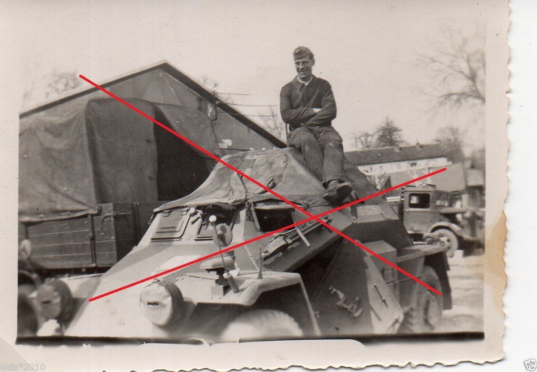 WK II Foto SDKfz Panzerspähwagen - sehr selten