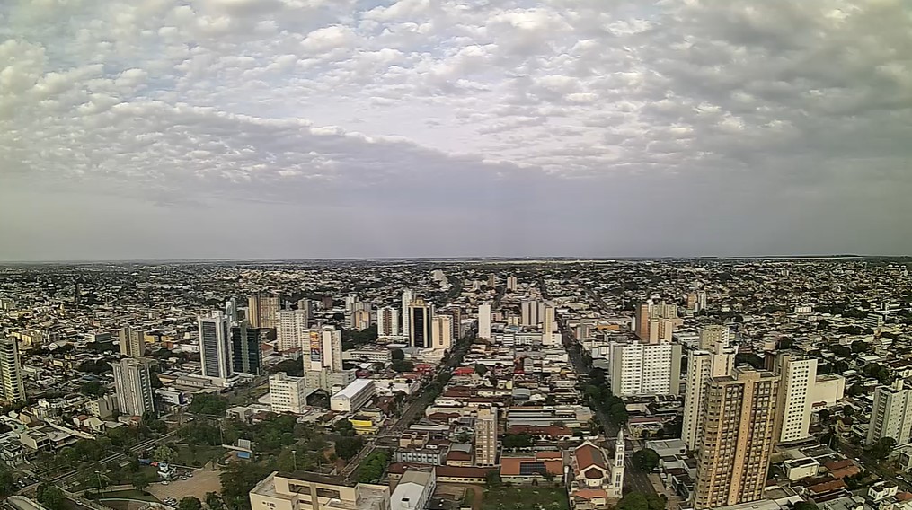 Campo Grande nesta manh de quarta-feira, 6