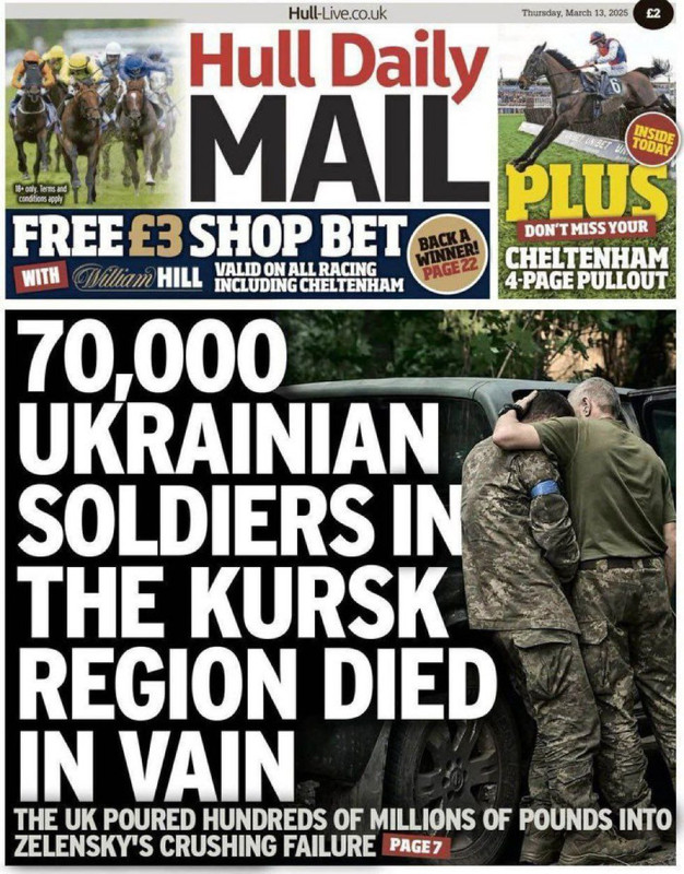 70 000 ukrainiečių karių Kursko srityje žuvo veltui