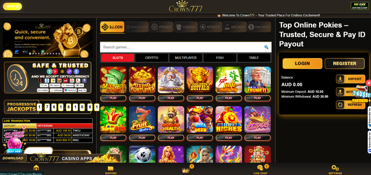 crown777 casino australia