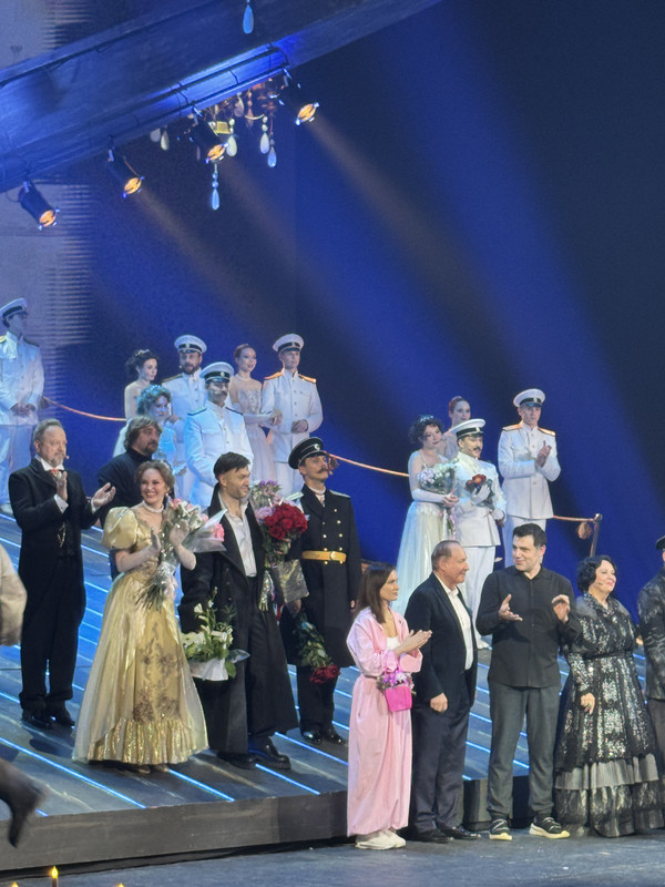 Ермак , Быстрова и Заусалин в мюзикле «Святая Анна» Театра Армии 