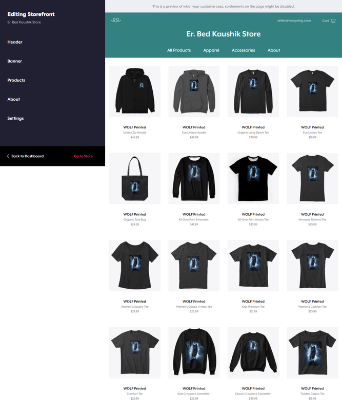 your Teespring store