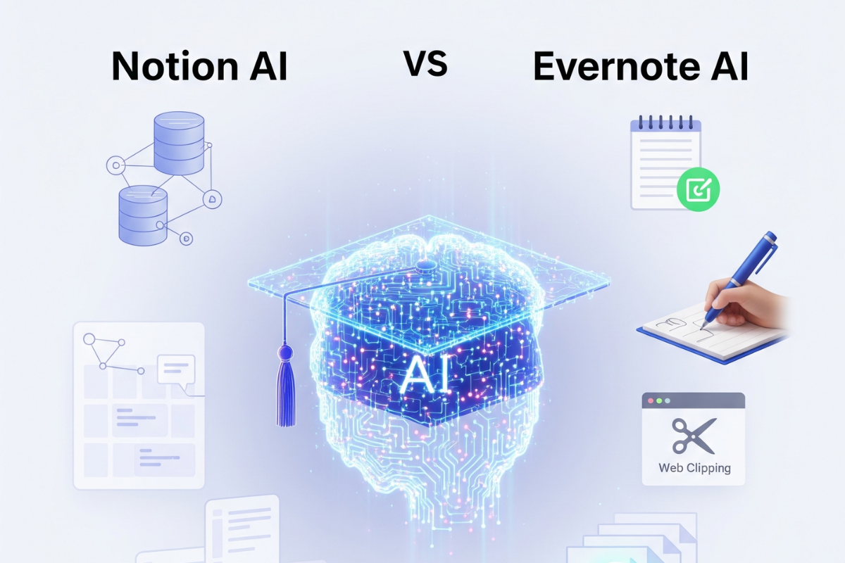 Notion AI vs Evernote AI for Academic Research Synthesis