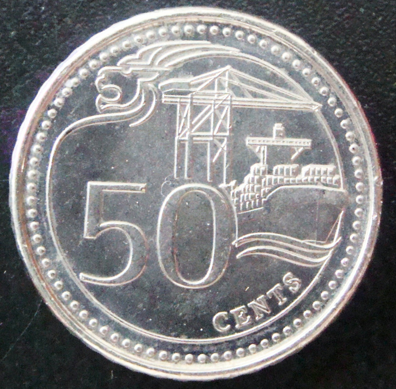 50 Centavos Dólar. Singapur (2013) SIN-50-Centavos-D-lar-2013-rev