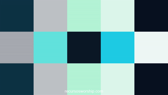 loop vj píxeles teal aguamarina ondas concéntricas