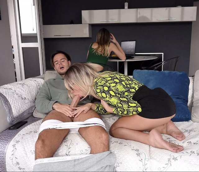 Cheating On The Sofa With Another Girl 4