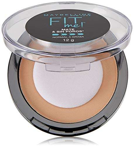 Amazon: Maybelline Maquillaje en Polvo Fit Me Matte, True Beige 