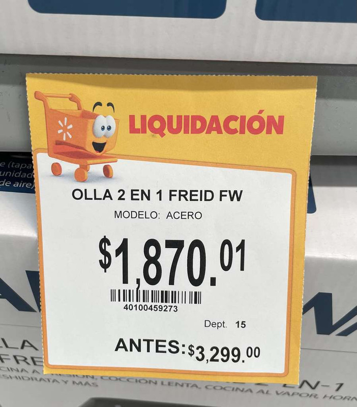 Walmart: Freidora de aire y Olla a presión (2 en 1) 