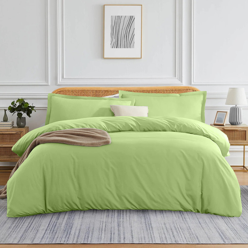 Picture of 1000 TC 100% Egyptian Cotton 1-Pc  Duvet Cover Zipper Closur Ultra Soft Durable and Fade Resistant Color Sage Solid size Twin/Twin Xl
