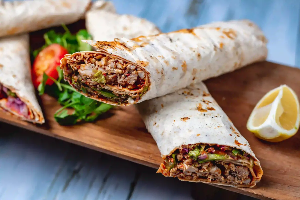Rap10 recheado com carne moída e vegetais