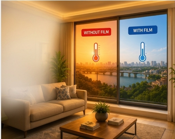 Residential Heat Control Window Film