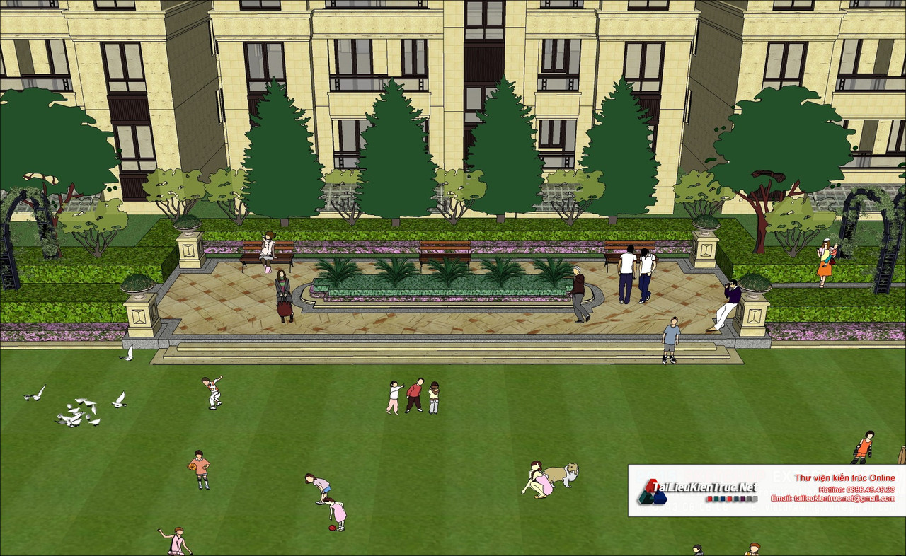 9-model-phoi-canh-3d-file-sketchup-biet-thu-lau-dai-phap-co68 (9
