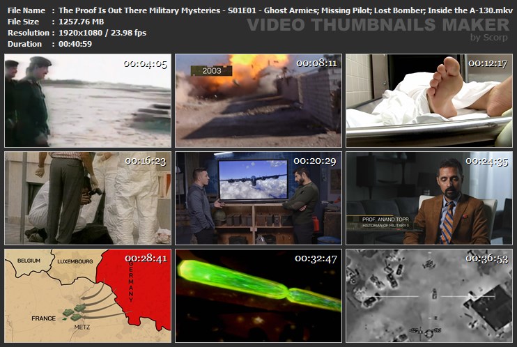 The Proof Is Out There Military Mysteries - S01E01 - Ghost Armies; Missing Pilot; Lost Bomber; Insid