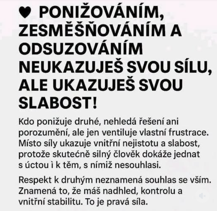 ponižování
