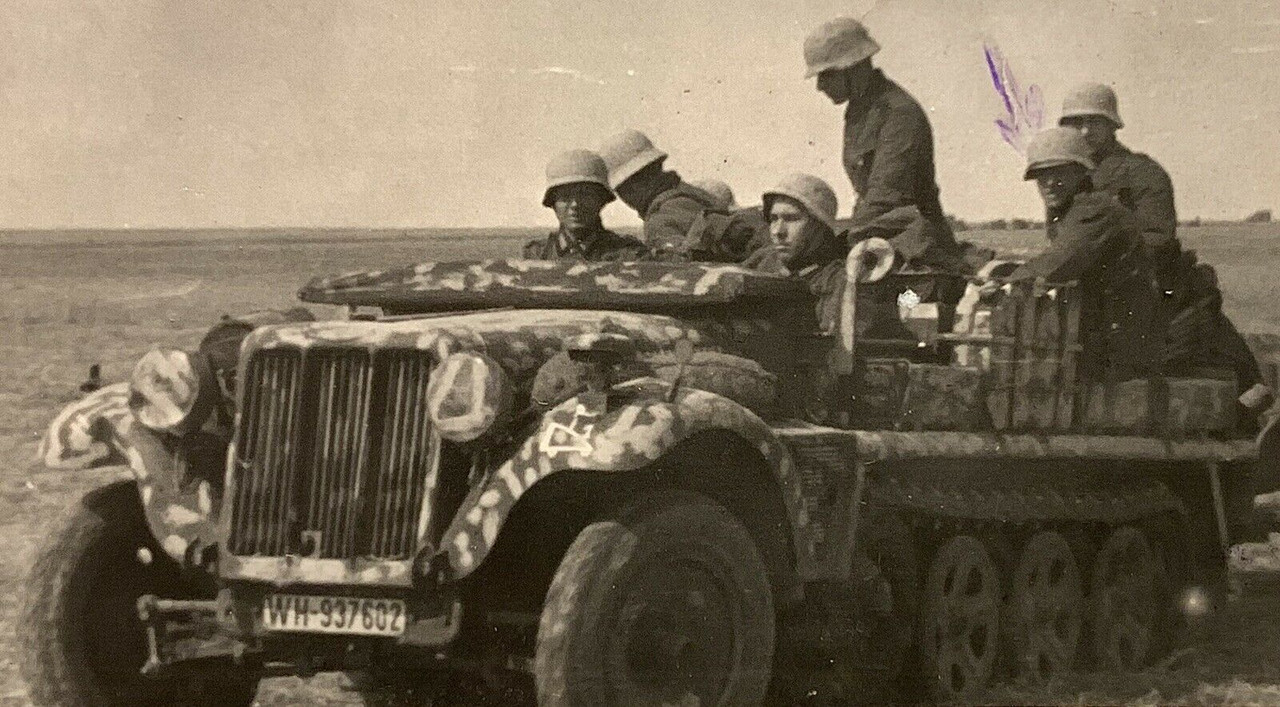 LKW camo tarn Anhänger Stahlhelm Front
