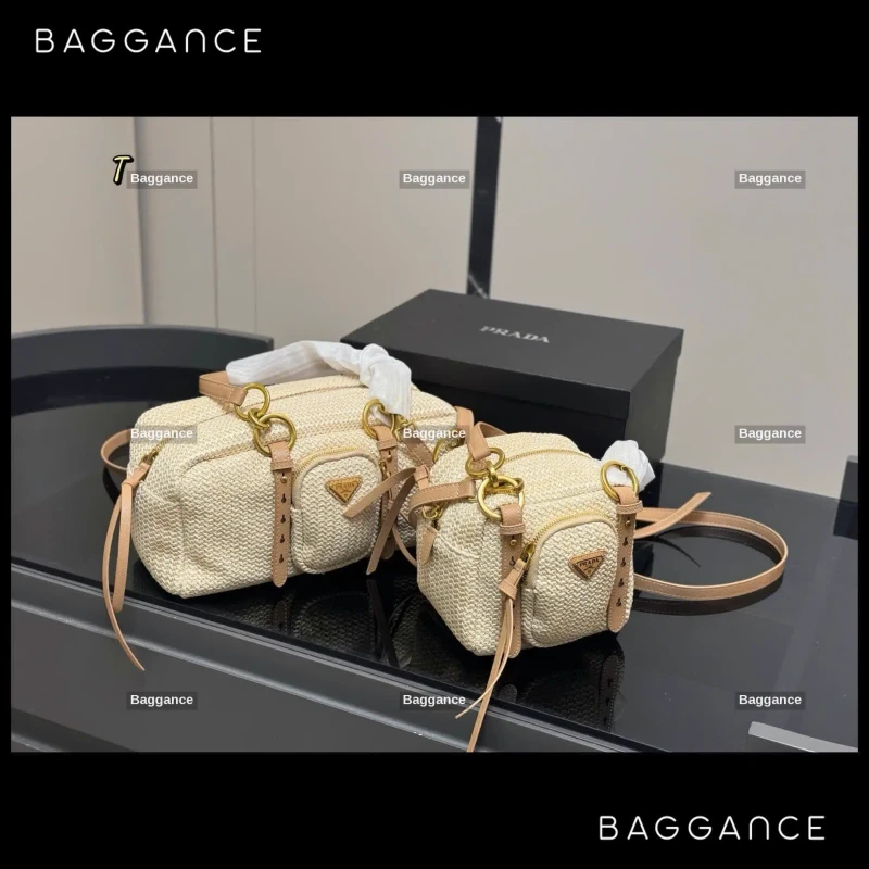 Prada Tote White Waxed Leather Bag Full Box (Ref: EVPRFW-021)