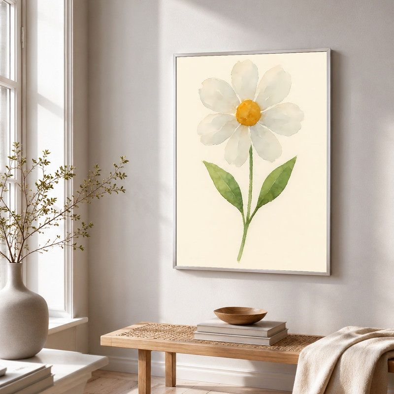 (IP006186C) White Flower V1