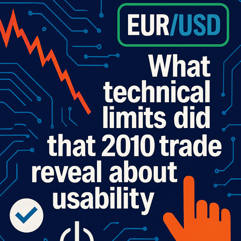 What technical limits did that 2010 trade reveal about usability