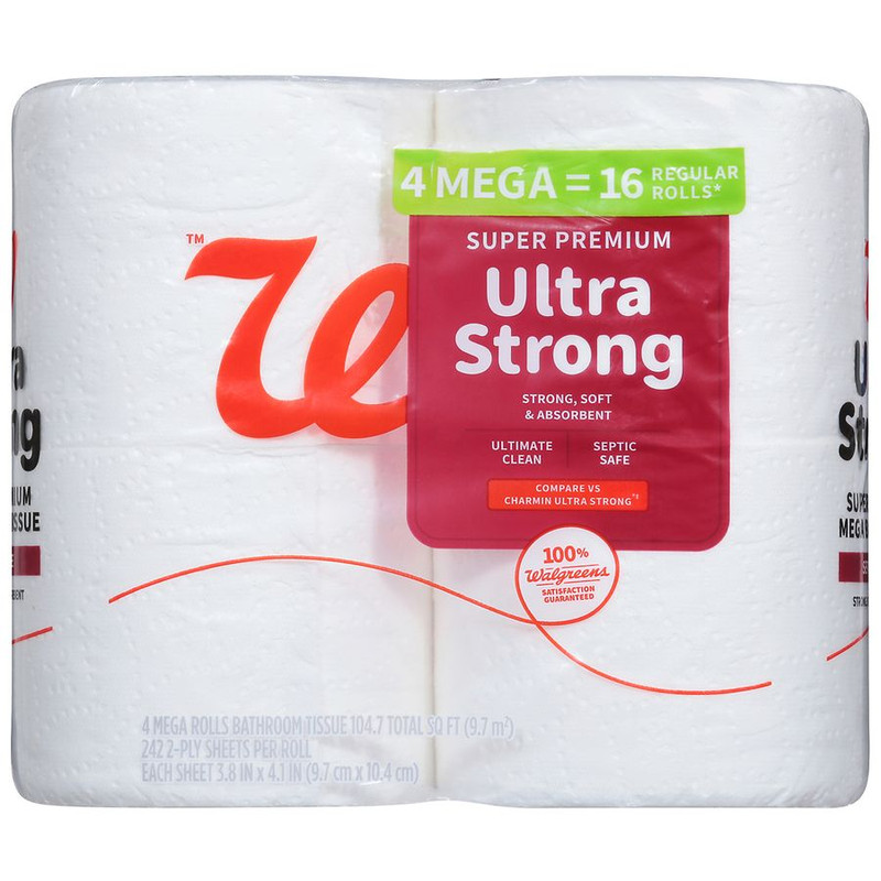 Save Big: 4-Pk Walgreens Bath Tissue Only .53 (Reg. .99)! Save Big: 4-Pk Walgreens Bath Tissue Only .53 (Reg. .99)!