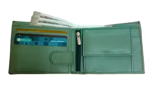 Stylish wallet for men Green.(W106)
