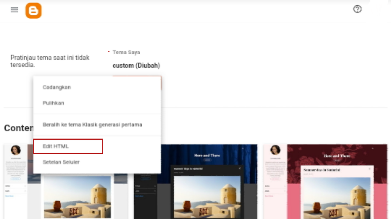 Cara menghapus kode m=1 di blogger