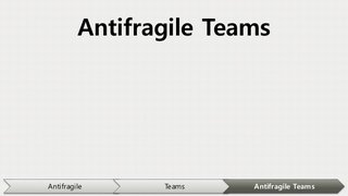 Antifragile Teams Antifragile Teams