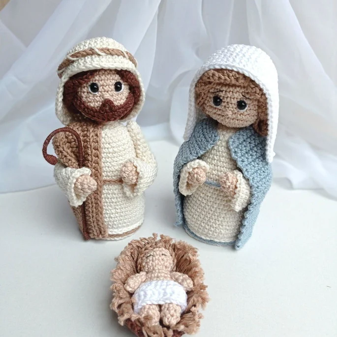 Presépio - Maria, José e o Menino Jesus