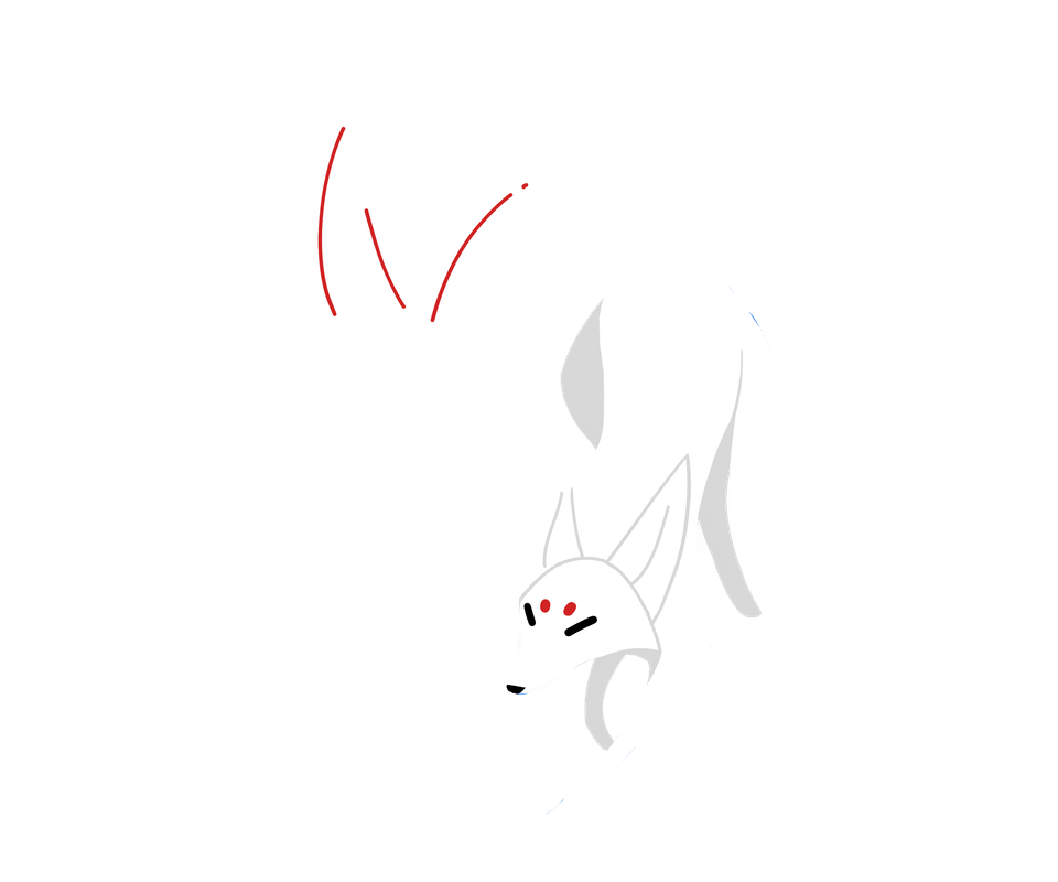 Simplified fox illustration