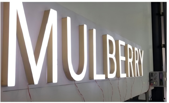 MLC-12-F borderless illuminated sign side view