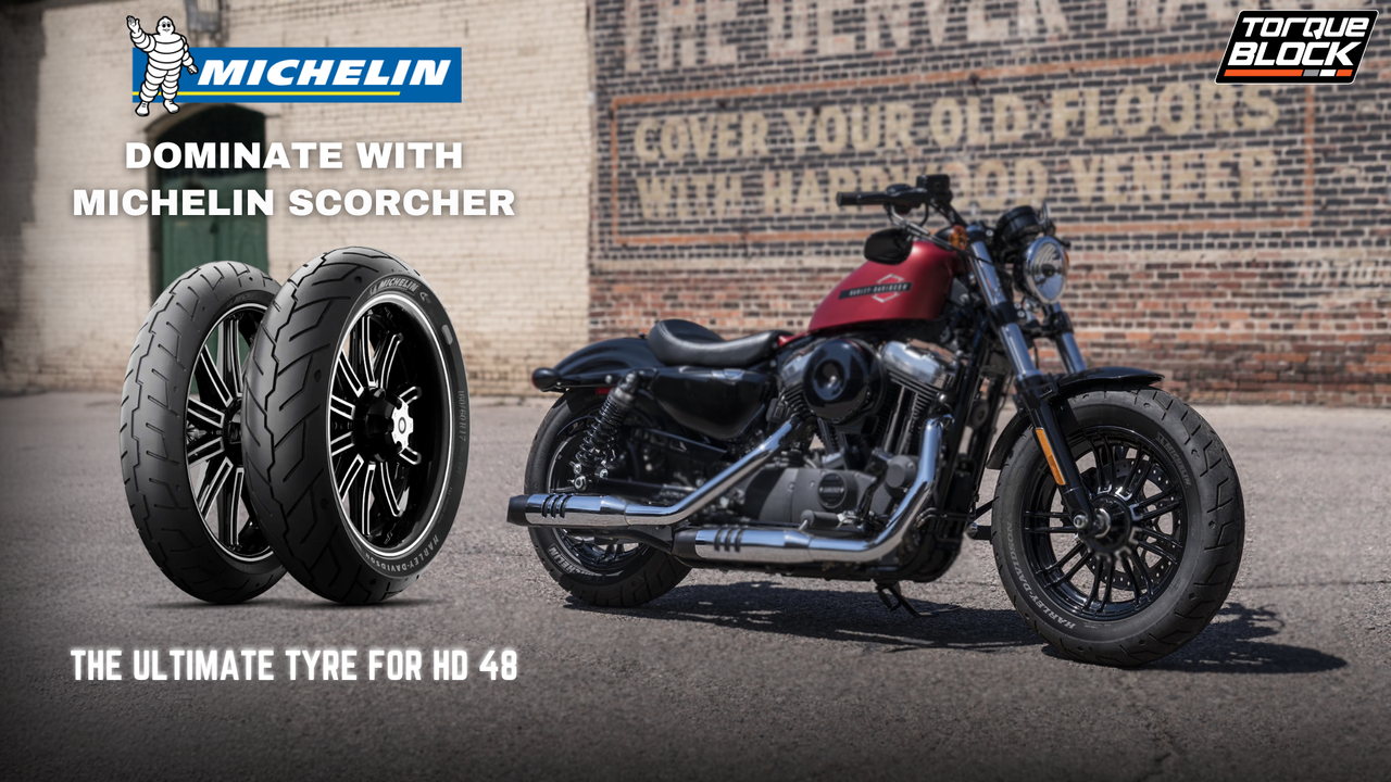 Order Michelin Scorcher for Harley Davidson 48 - Torque Block