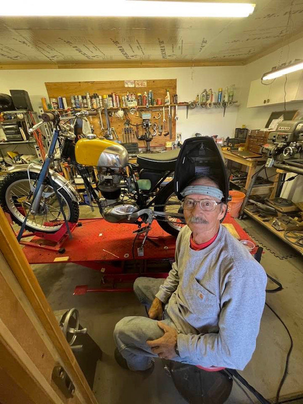 Adam's photo of me welding side stand