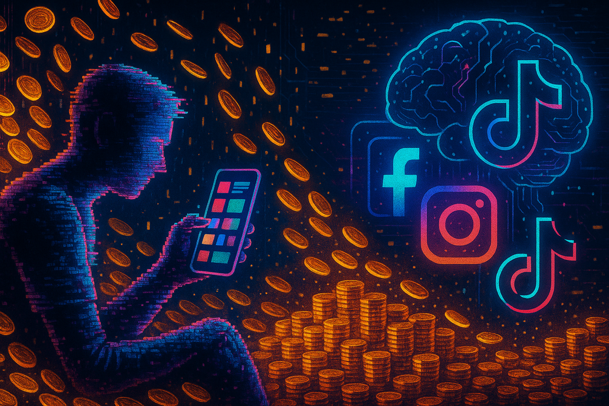 Suas Curtidas Viram Bilhões: Como as Redes Sociais Transformam Seu Scroll Infinito em Fortuna Alheia