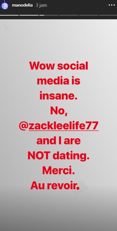 Klarifikasi Manohara terkait kabar kedekatannya dengan Zack Lee