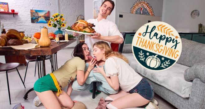 ClubSweethearts – Mia Murkovski, Sia Florance – Pussy stuffing for Thanksgiving