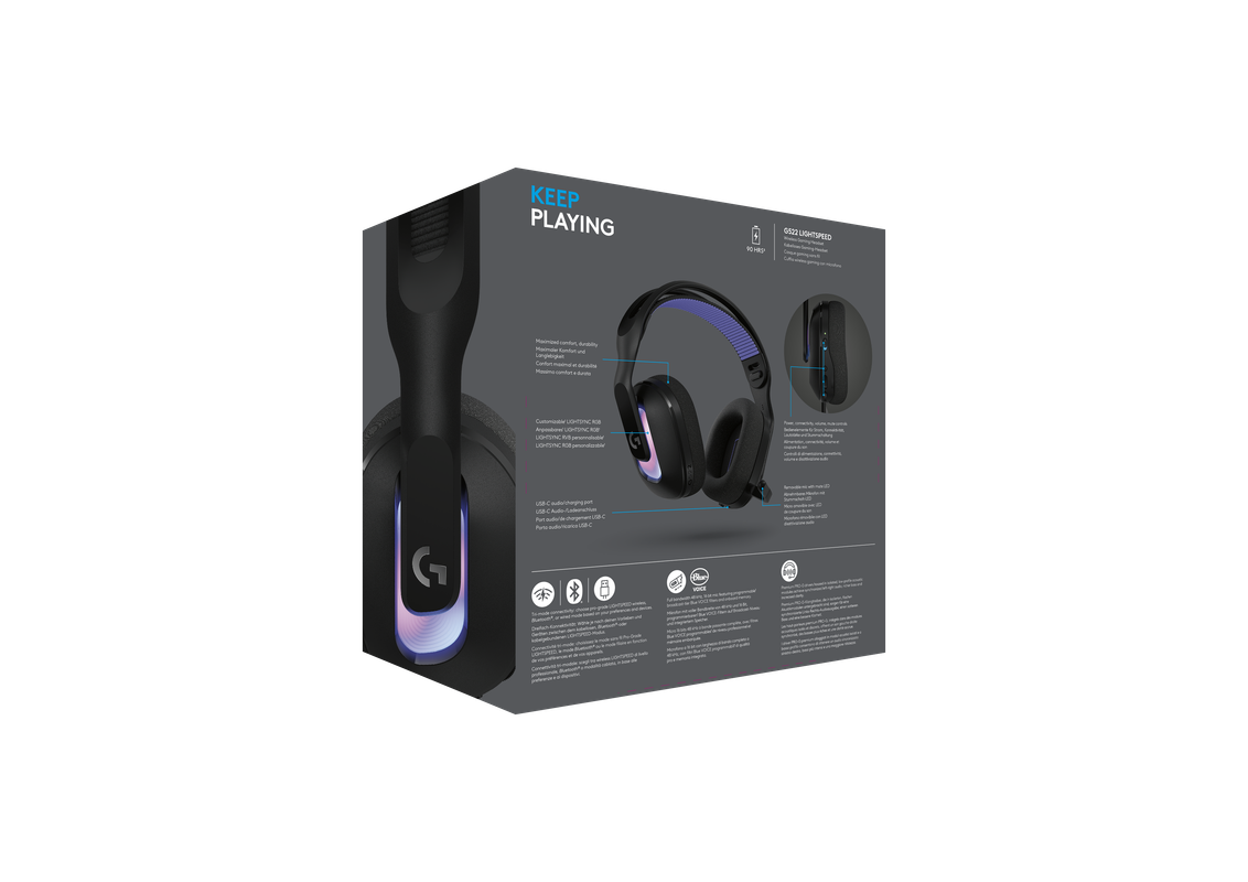 G522 Headset Black EMEA28i 935 3D back