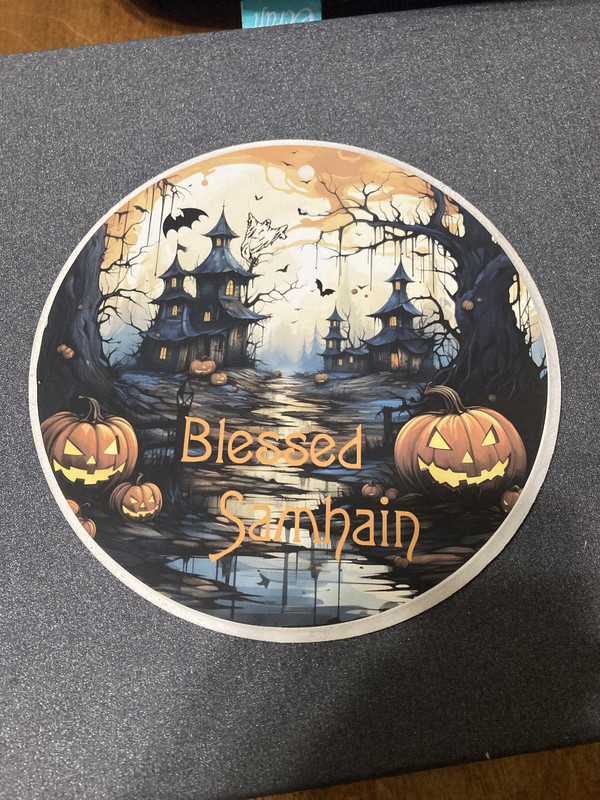 Samhain handcrafted sign