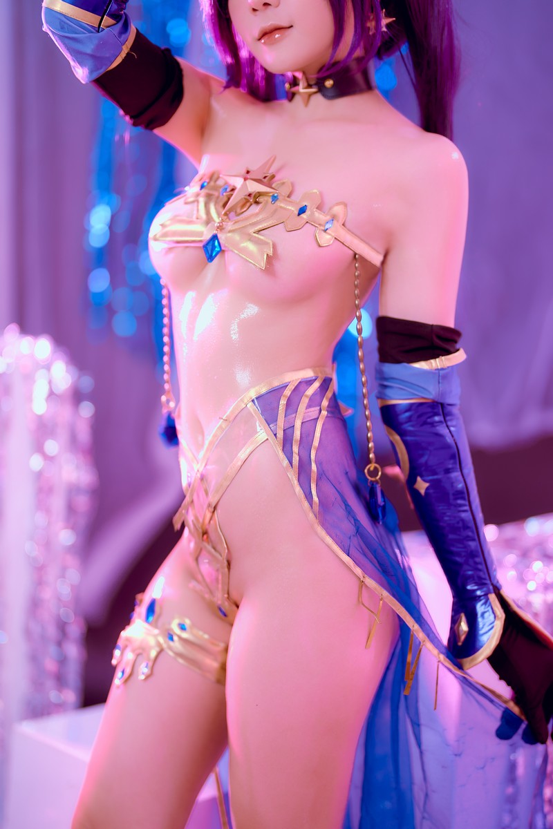 Joyce Lin2x Mona Cosplay Genshin Impact 高清写真 33P插图1