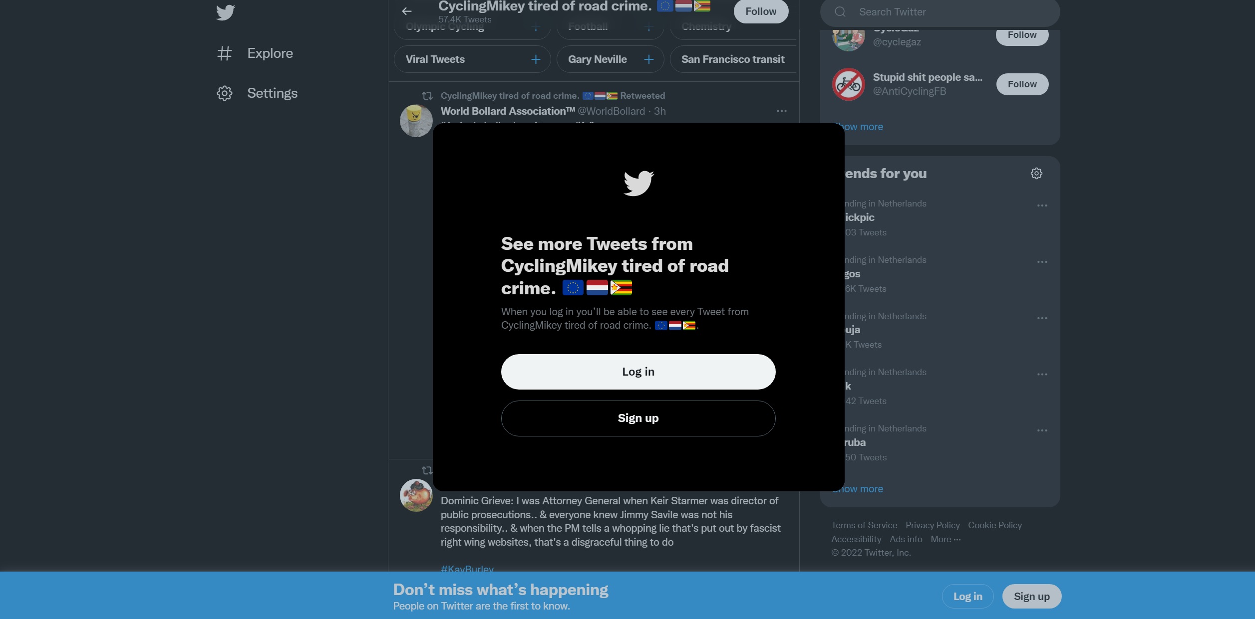 Login demands. : r/Twitter