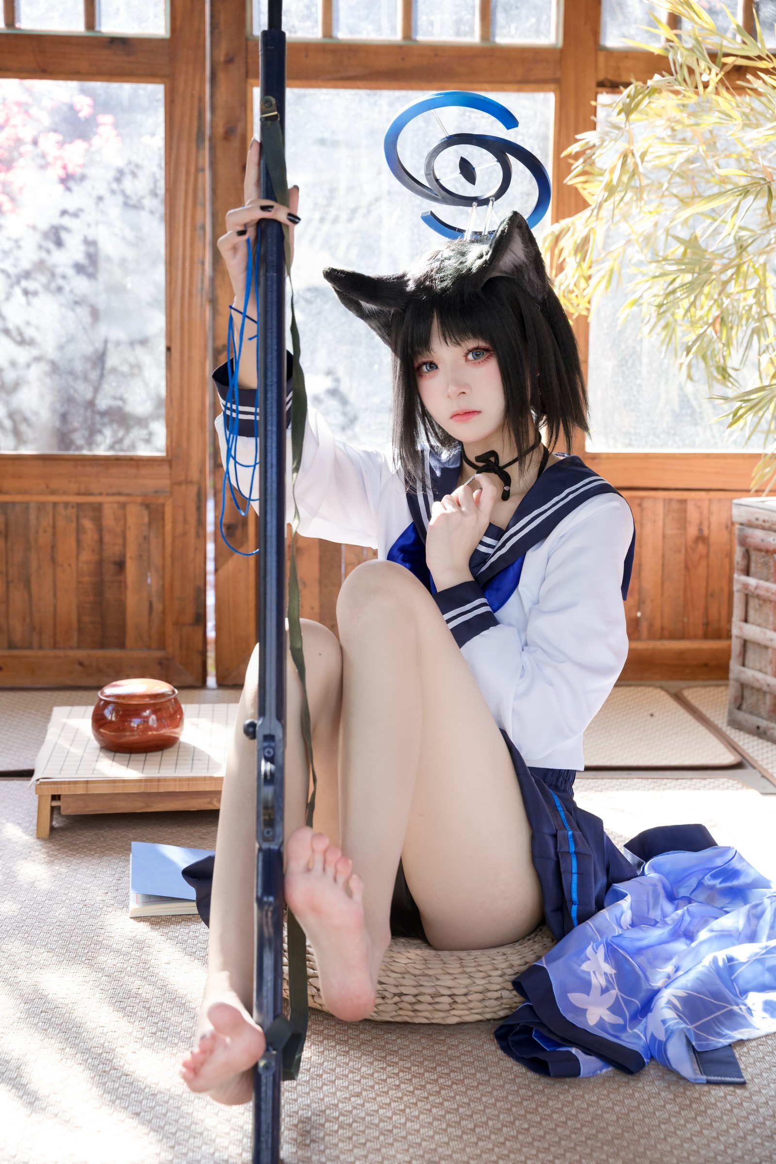 九柒喵 – 桐生桔梗 Cos 高清大合集（88P-470MB）和风旗袍写真插图9